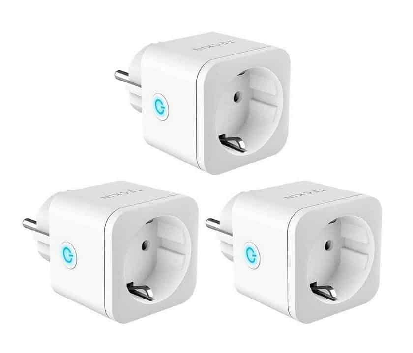 lot de 3 prises connectées Wi-Fi Teckin compatibles Amazon Alexa, Google Home