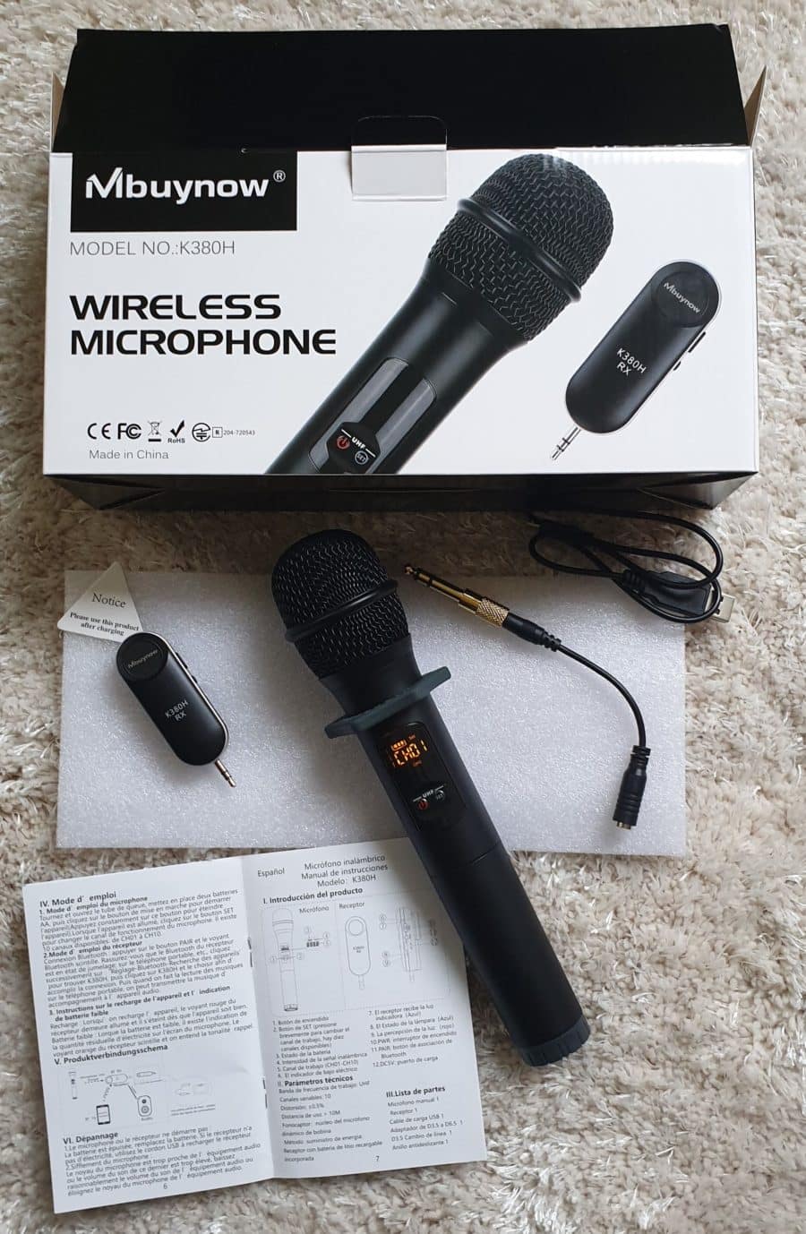 Présentation et test du micro sans fil Mbuynow (UHF, Bluetooth, 10 canaux) 🎤 prix moins de 30€ <