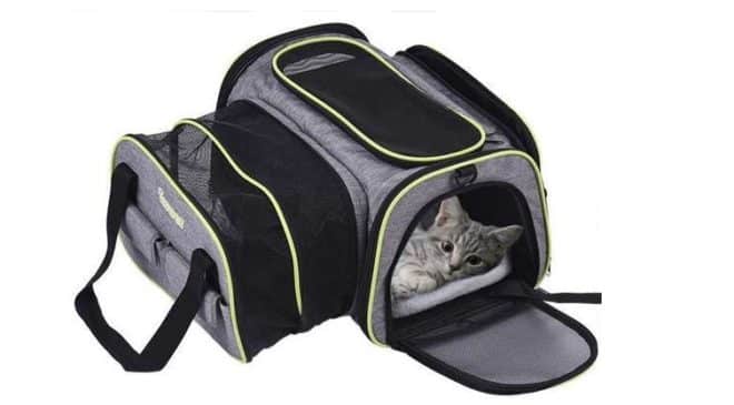 sac de transport chat et chien extensible et pliable Dadypet