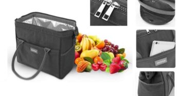 18,84 euros le sac lunchbag renforcé avec isolation Esonmus (30cm x 26cm)