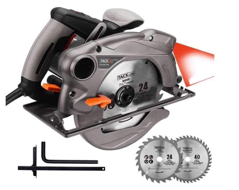 scie circulaire avec faisceau laser Tacklife PES01A