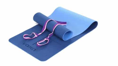 tapis de yoga et fitness double couche bandoulière Lixada