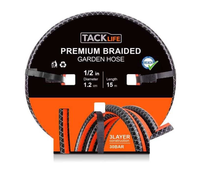 tuyau arrosage renforcé 15 mètres (3 couches, anti-UV, haute pression) Tacklife GWH2B