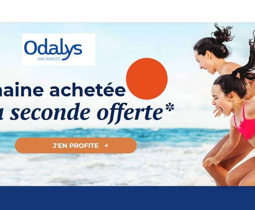 1 semaine achetée 1 semaine offerte avec Odalys Vacances