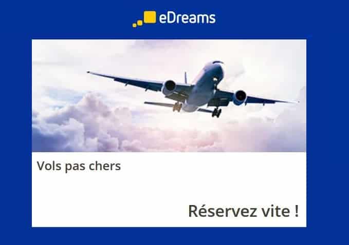 20€ de remise sur tous les vols réservés sur edreams ✈️ (toutes dates et destinations) dès 250 €