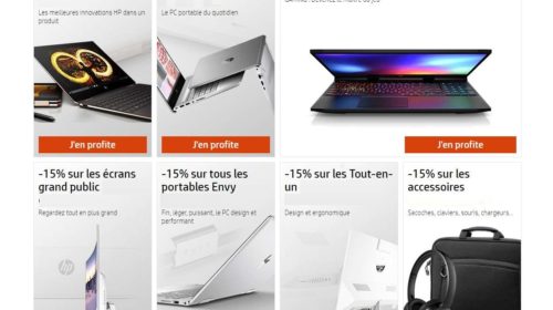 15% de remise sur tout Hewlett-Packard grand public