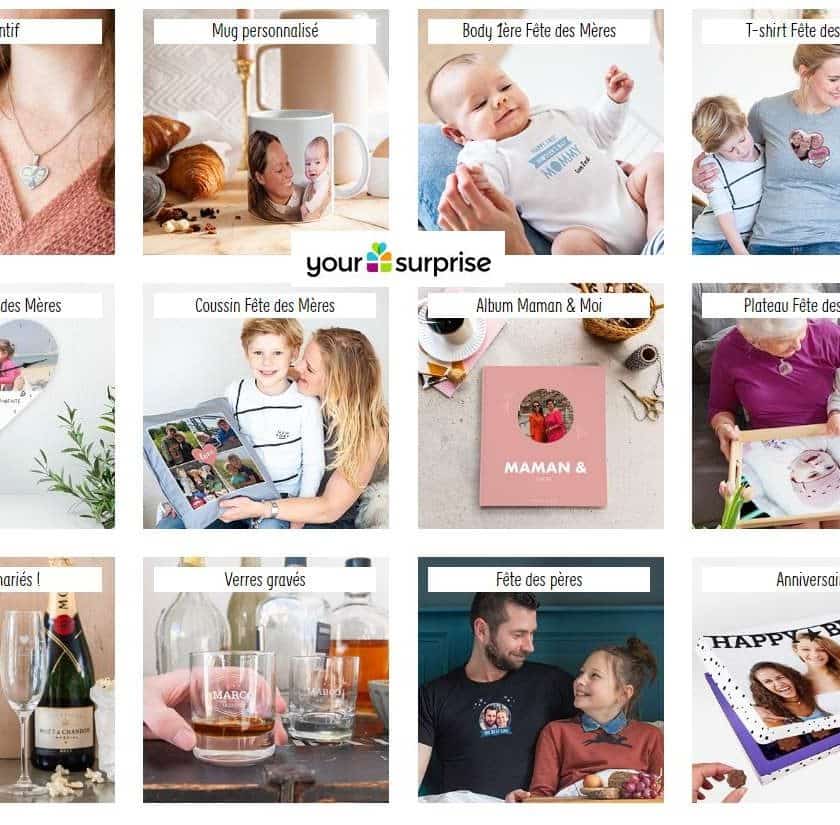 25% de remise sur tous les produits Yoursurprise