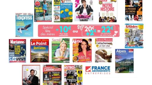 Bon plan cadeau fête de mères abonnement magazine pas cher