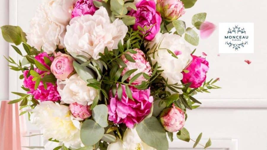 Fête des mères : 5€ de remise sur Monceau Fleurs (livraison de fleurs) dès 40€ 💐