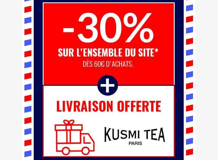 French Days Kusmi Tea : 30% de remise + livraison gratuite dès 60€ d’achats