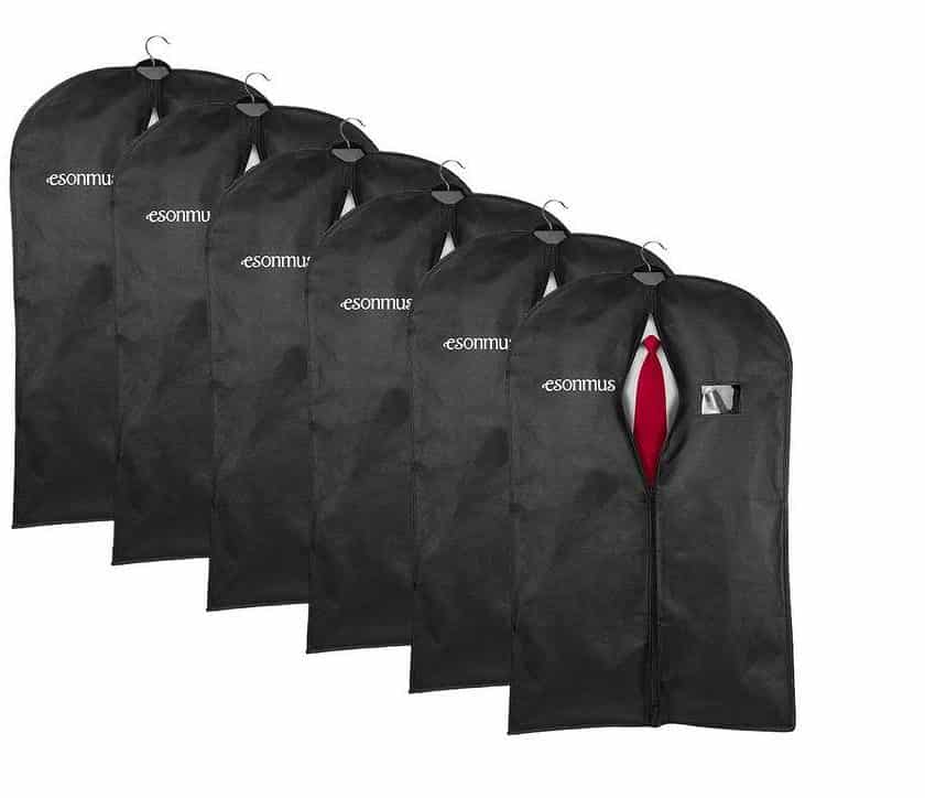 Lot de 6 housses pour vêtements Esonmus