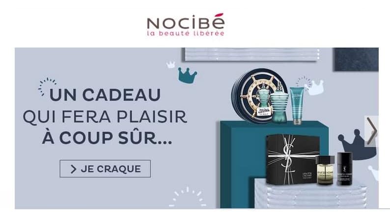 Offre fête des pères Nocibé : remise de 25% sur tout le site (hors promo)