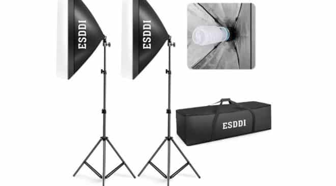 Promotion kit éclairage studio x2 ESDDI