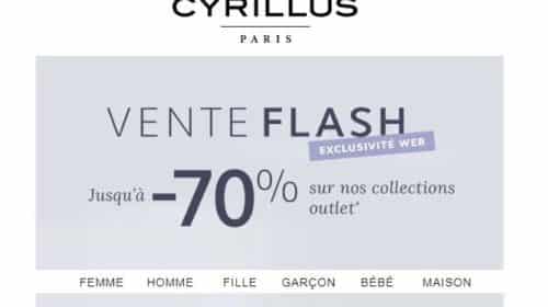 Vente flash Outlet Cyrillus