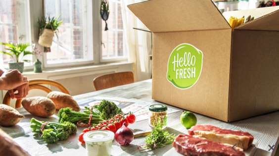 Vente privée box paniers recettes HelloFresh moitié prix