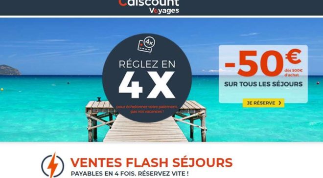 Ventes flash Séjours Cdiscount