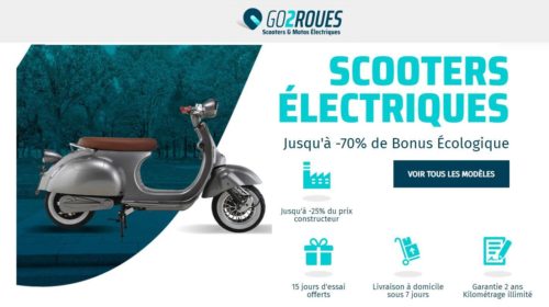 achetez scooter électrique et bénéficiez de la prime écologique et large choix de go2roues