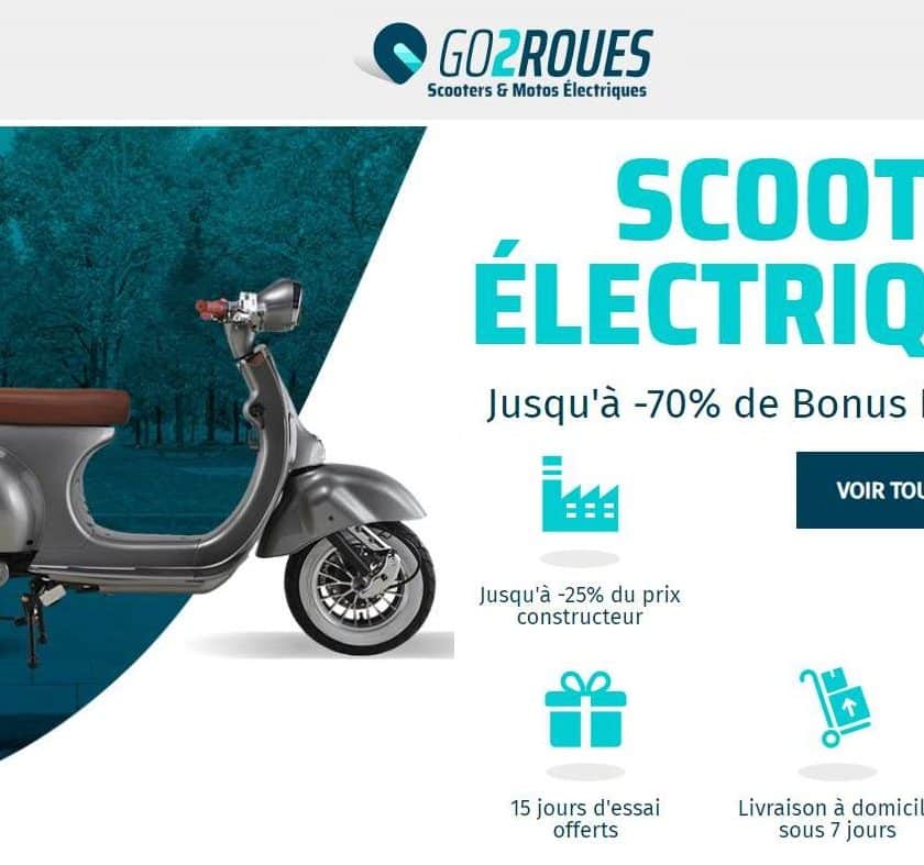 achetez scooter électrique et bénéficiez de la prime écologique et large choix de go2roues