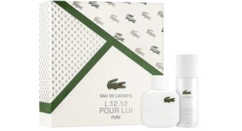 Parfum : 39€ coffret eau de toilette Lacoste L.12.12 Blanc 50ml + Déodorant 150ml (au lieu de 52€)