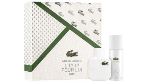 coffret eau de toilette Lacoste L.12.12 Blanc 50ml Déodorant 150ml