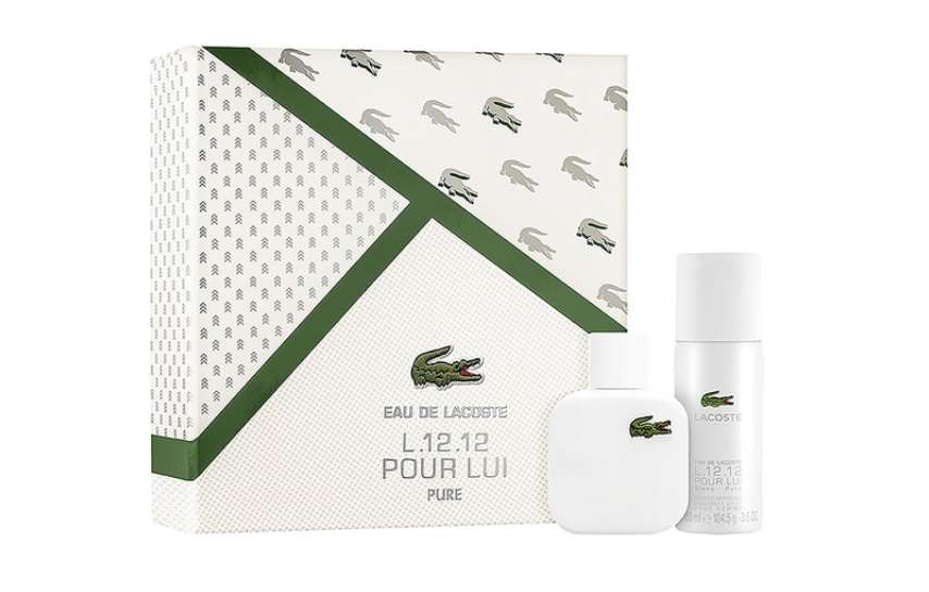 Parfum : 39€ coffret eau de toilette Lacoste L.12.12 Blanc 50ml + Déodorant 150ml (au lieu de 52€)