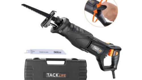 coffret scie sabre Tacklife 850W RPRS01A et 2 lames