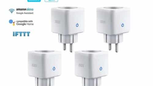 lot de 4 prises connectées Zoozee (compatibles commande vocale Alexa et Google Home)