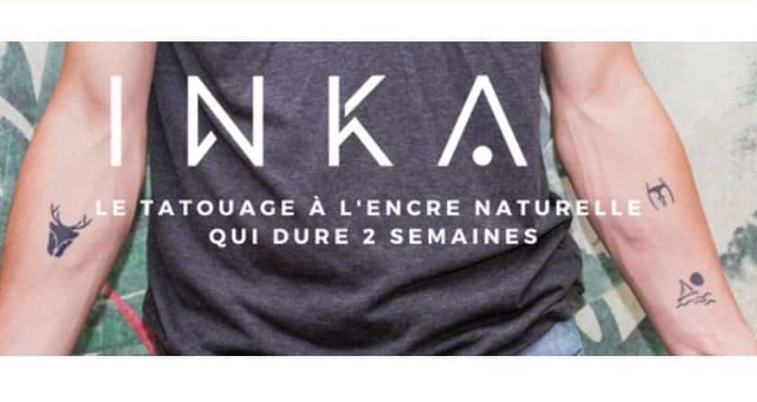 remise sur tout le site Inka Paris tatouage éphémère à l’encre d'origine naturelle