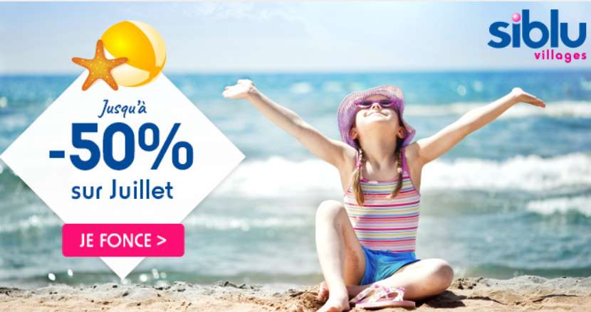 Vente flash : vacances en bord de mer en juillet jusqu’à -50% avec Siblu Villages !