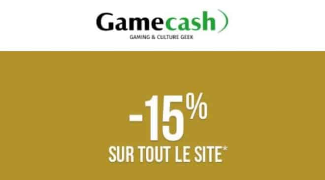 15% de remise sur tout le site Gamecash