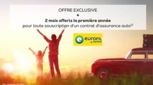 2 mois offerts pour une souscription d’une assurance auto Eurofil by Aviva
