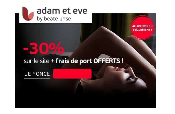 30% de remise sur Adam et Eve by beate uhse + livraison gratuite (aujourd’hui)