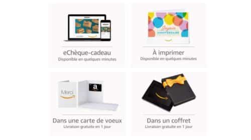 8€ offerts pour l’achat d’un chèque-cadeau Amazon