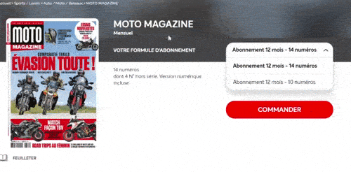 Abonnement Moto Magazine formule 10 numeros