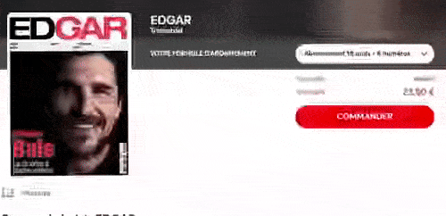 Abonnement Magazine Masculin Edgar 8n°