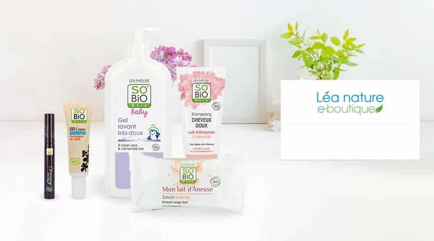 Bon achat Lea Nature pas cher : 20€ les 30€ d’achat ou 35€ les 50€ d’achat (produits cosmétiques et hygiènes Bio)