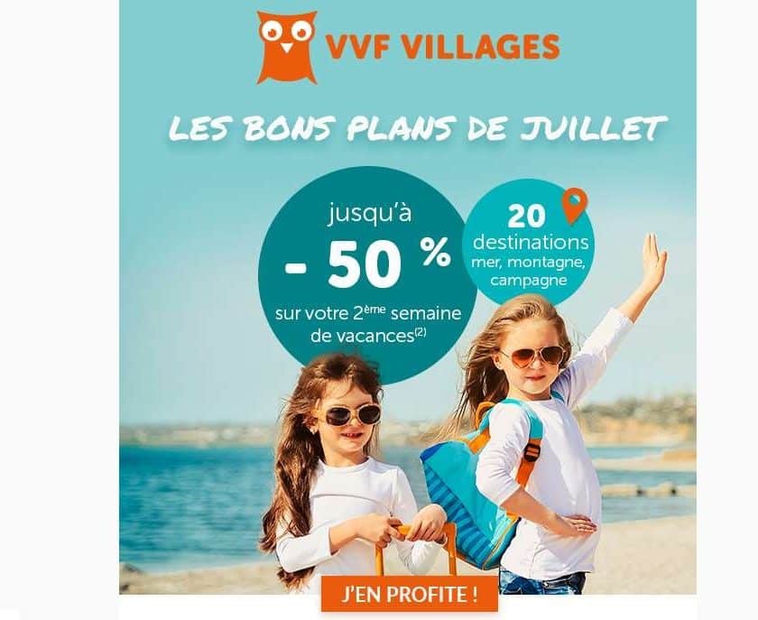 Offre flash vacances juillet VVF
