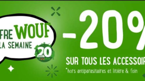 Offre spéciale Zooplus remise sur tous les accessoires pour animaux