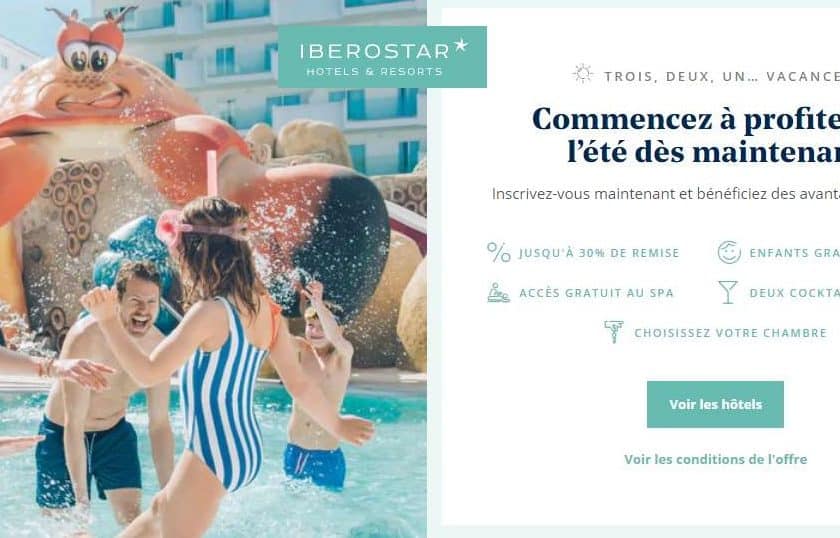 Offre séjour été Iberostar Hotels