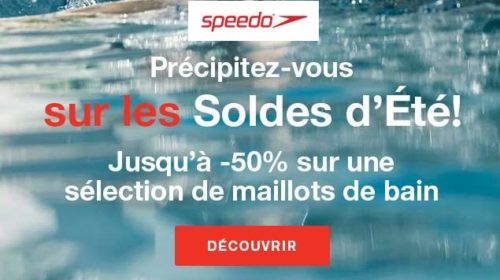 Soldes Speedo remise sur des articles de natation