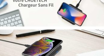 Seulement 5,99€ le chargeur sans fil QI Choetech (smartphone & IPhone) différents coloris