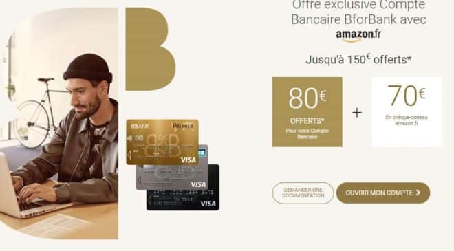 compte BforBank ouvert = 150€ offerts