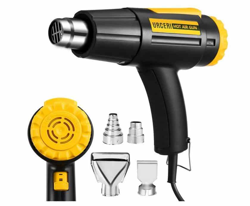 décapeur thermique pistolet à air chaud Urceri 2 vitesses 4 buses