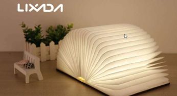 18,99€ la lampe LED forme de livre pliante rechargeable (vente flash)