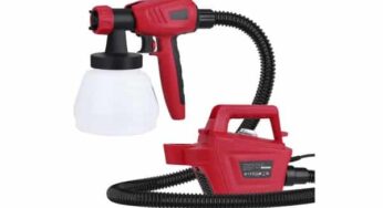 33,71€ pistolet à peinture électrique 800W grande capacité 1300ML Meterk HVLP port inclus