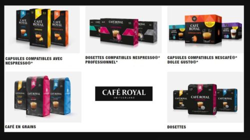 réduction sur vos achats sur le site Café Royal