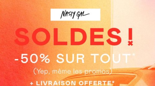 soldes Nasty Gal profitez d’une remise de 50% sur tout