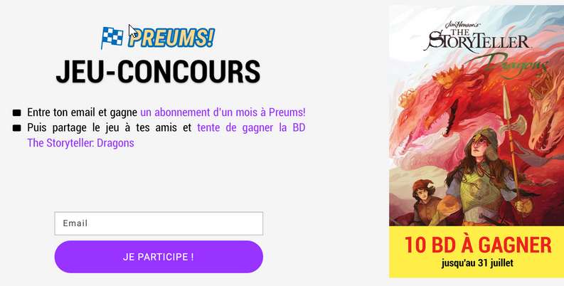 Concours : 1 mois d’abonnement Preums Sequencity à gagner & BD