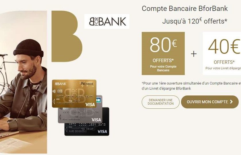 120€ offerts par BforBank pour l’ouverture d’un compte et livret épargne