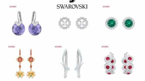 200 modèles des boucles d’oreille Swarovski à -50%